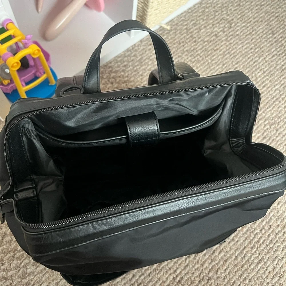 BEIS Black Baby Bag Backpack Tote
